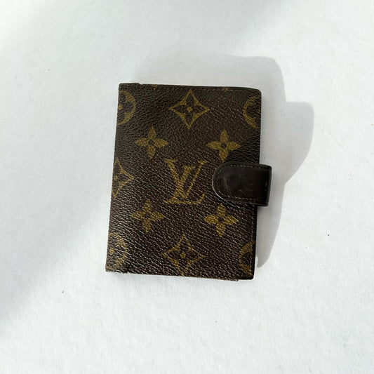 Louis Vuitton Brown Vintage Leather Signature Monogram Wallet