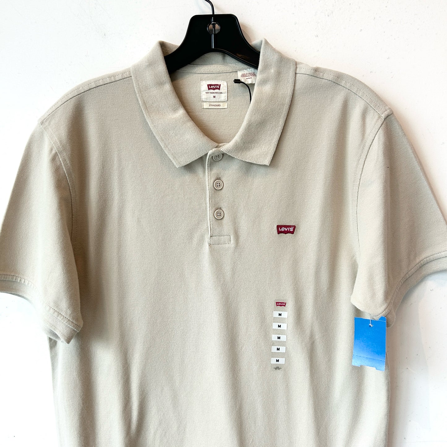 M Levi's Beige Polo Dress Shirt