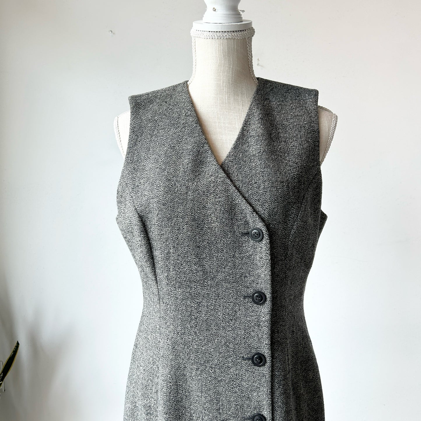 M/8 Preview Collection Gray Pencil Wool Dress