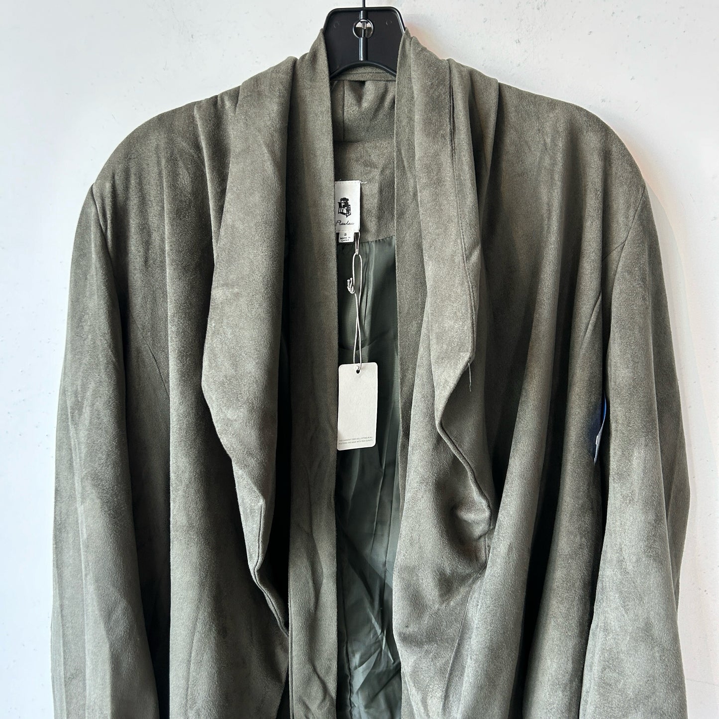 S Flawless Gray Suede Jacket