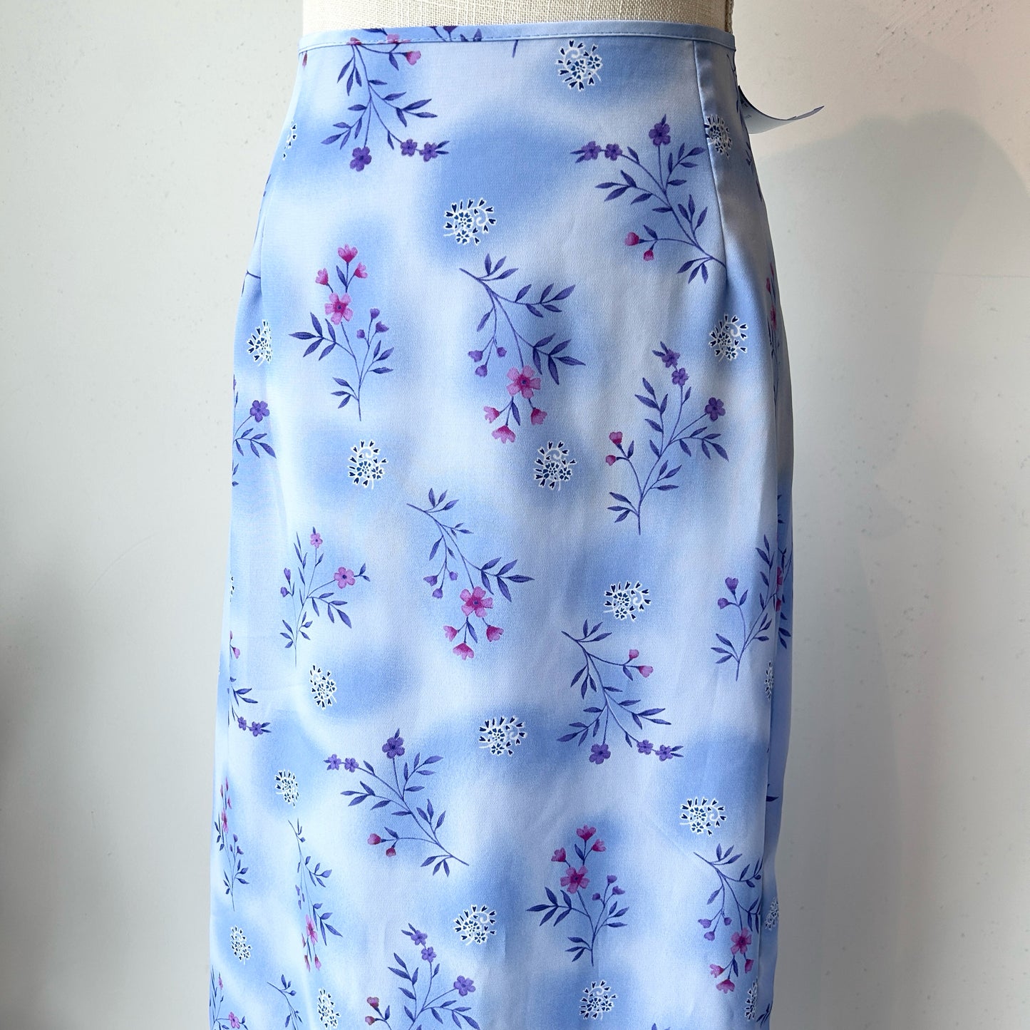 L Sense Blue Floral Maxi Skirt