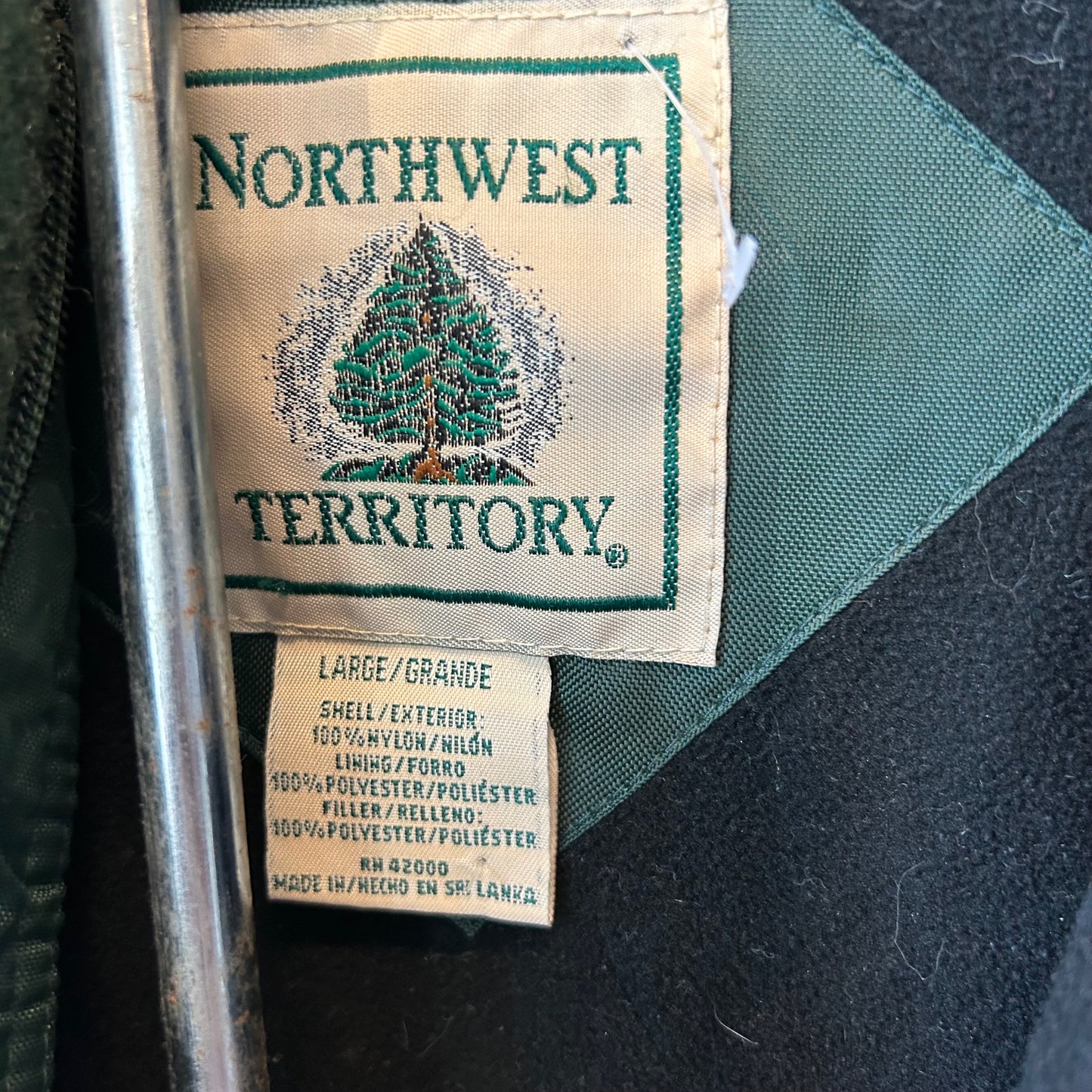 Size L Northwest Territory Green Men's Vest