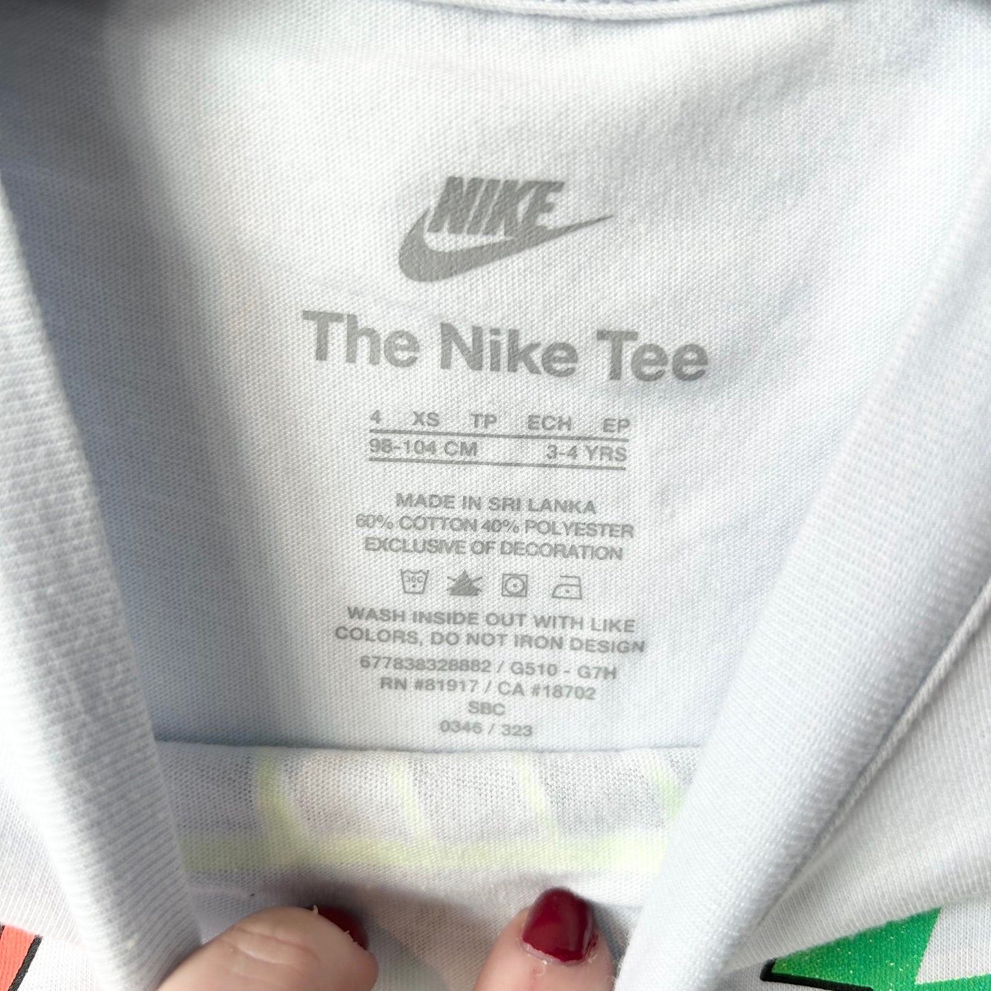 4T Boy's White Nike Shirt