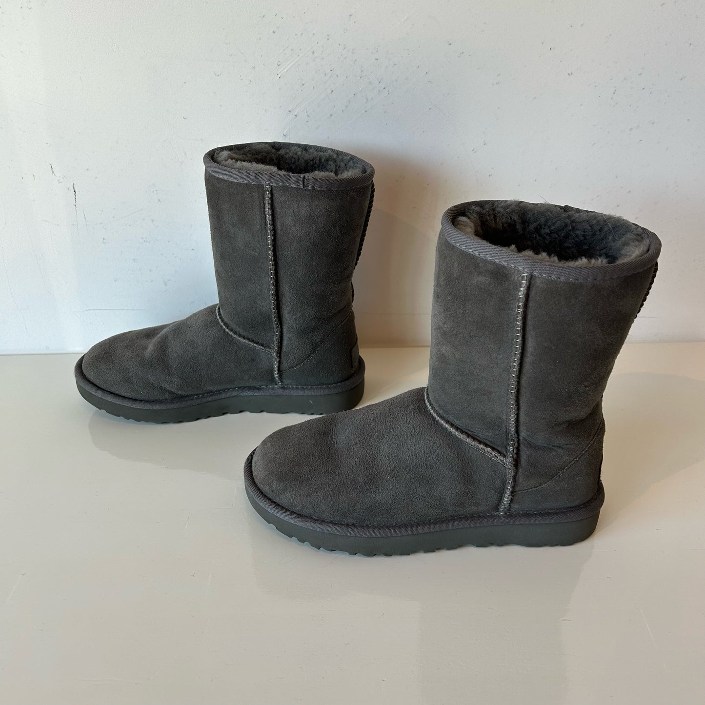 6 UGG Gray Classic Boots