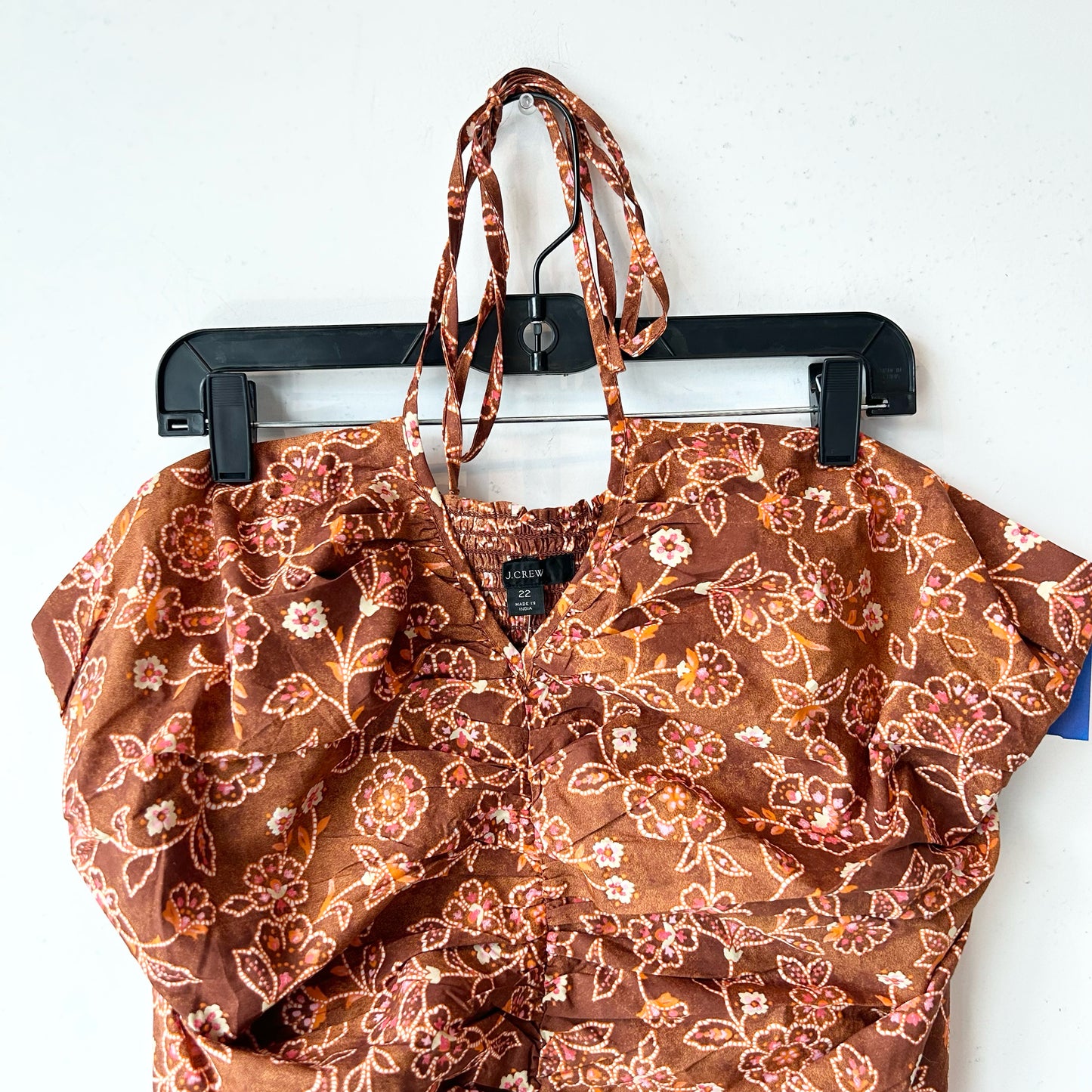 XXL/22 J.Crew Brown Floral Tank Top