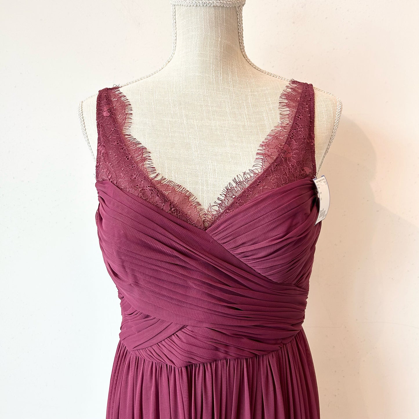 M/8 Hitherto Purple Sleeveless Prom Bridesmaid Dress