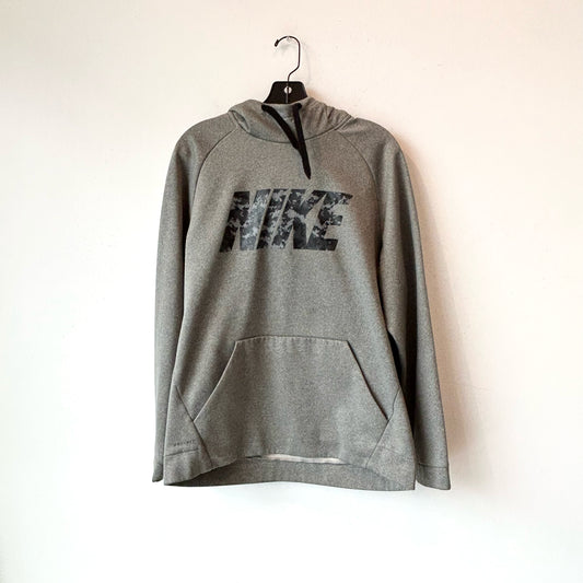 L Nike Gray Camo Pullover Hoodie