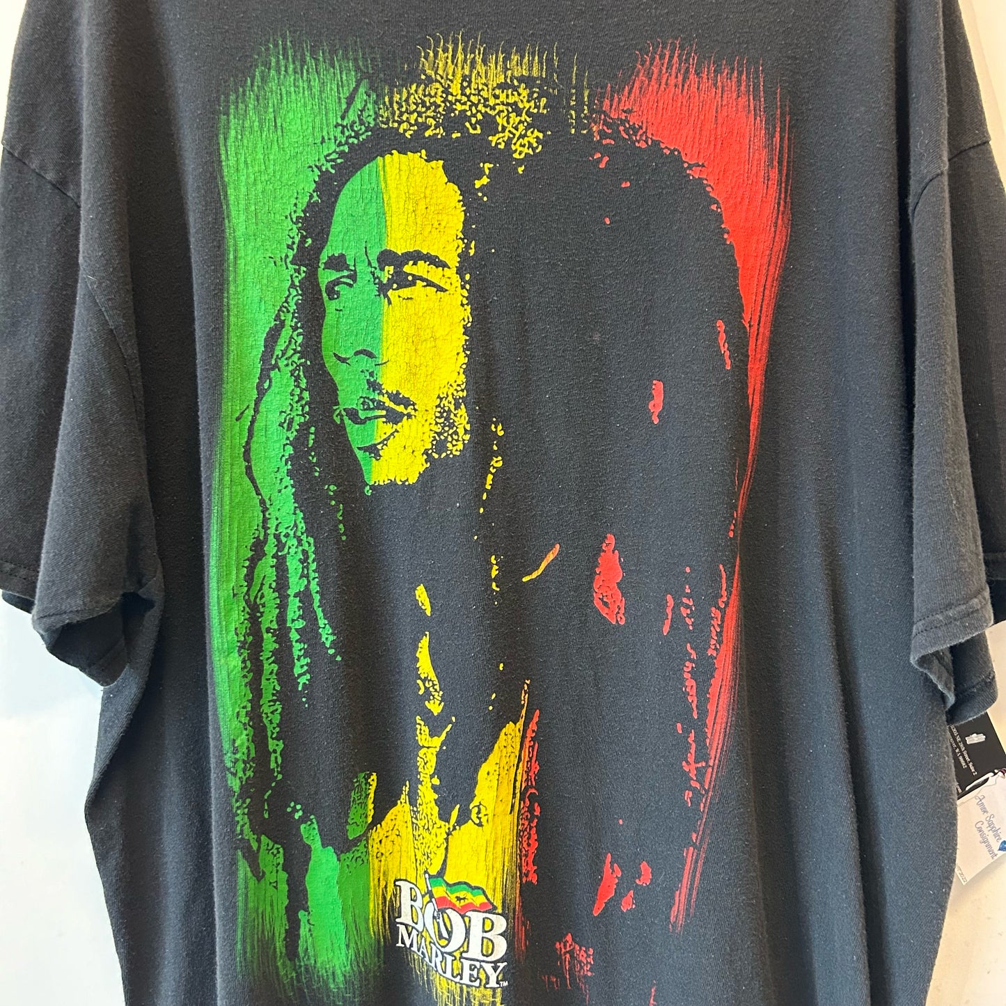 XXL Black Bob Marley Graphic Tee