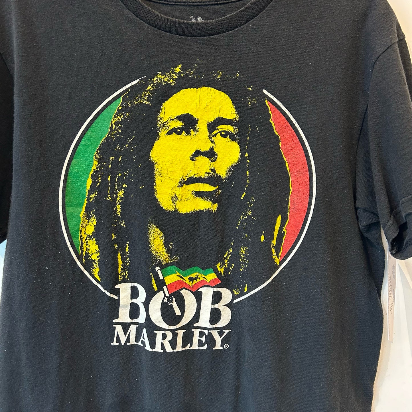 M Black Bob Marley Graphic Tee