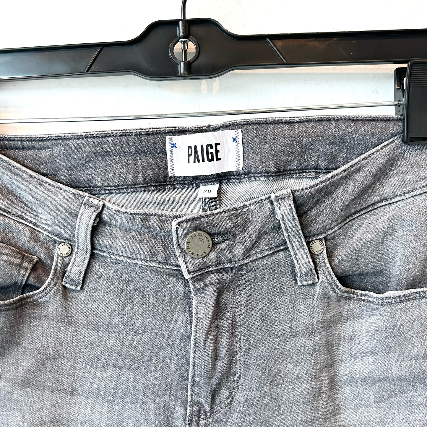 M/28 Paige Gray Wash Jeans