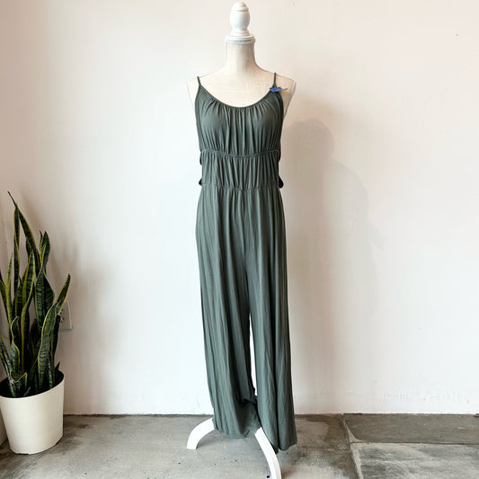 L Earthbound Trading Co Olive Green Tank Jumpsuit