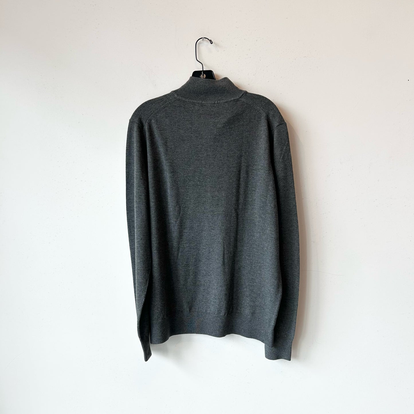 XL Gray Faconnable Wool Sweater
