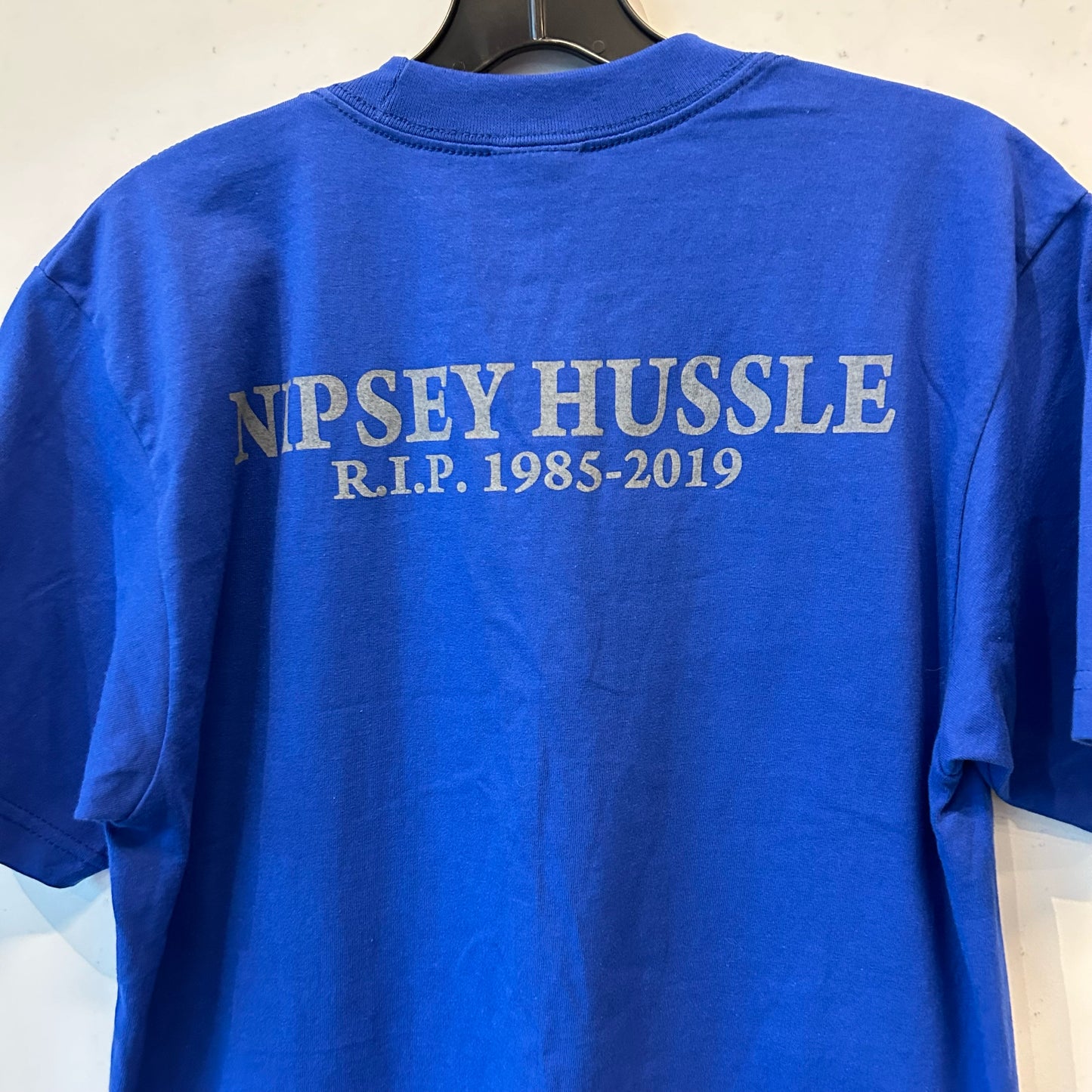 M Nipsey Hussle Blue Graphic Tee