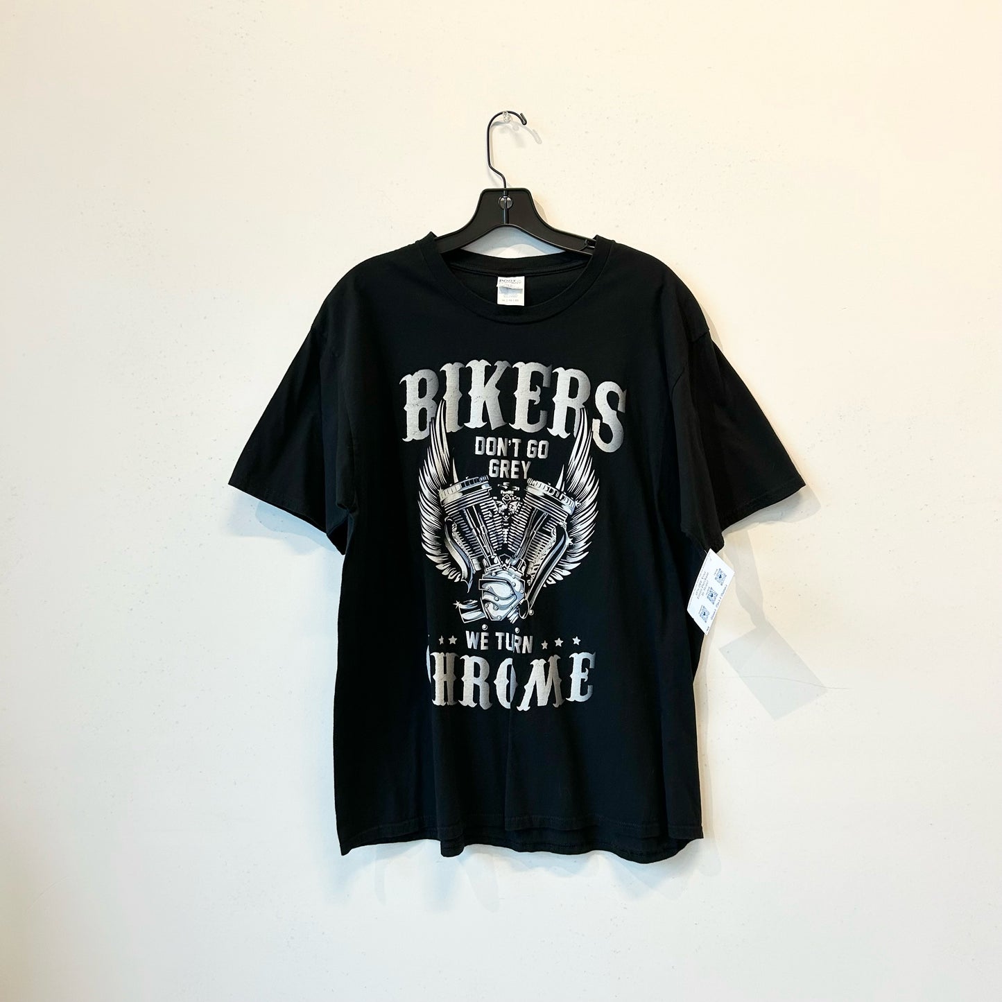 Size XL Bikers Chrome Graphic Tee