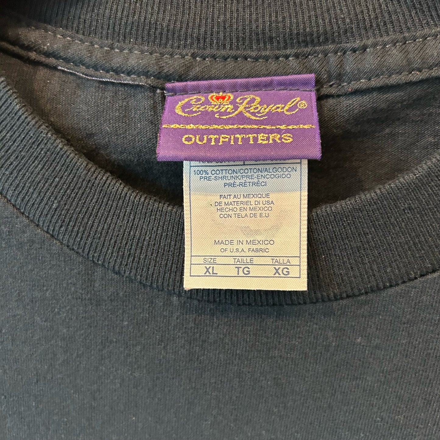 XL Navy Crown Royal Graphic Tee