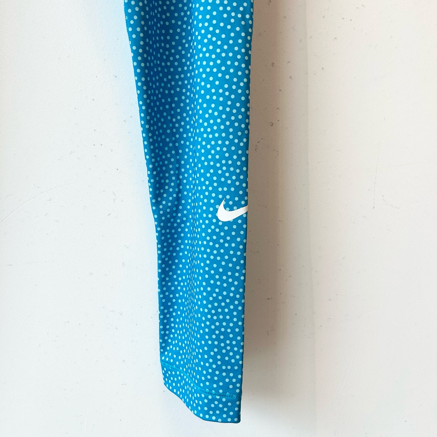 M Blue Polka-Dot Nike Leggings